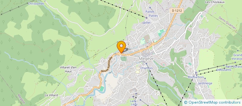 localisation de l'entreprise LA TANIERE  MEGEVE