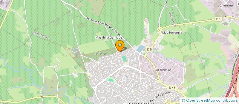 localisation de l'entreprise LA TANIERE 66  SAINT-ESTEVE