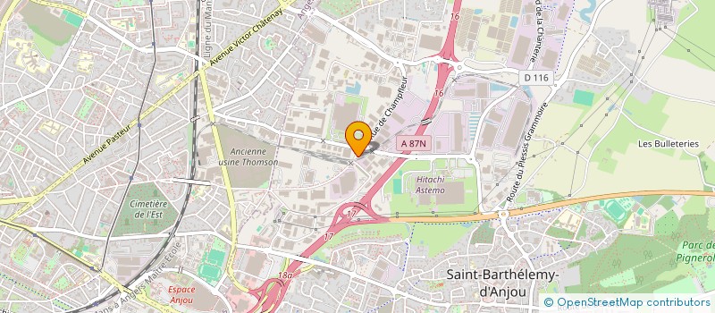 localisation de l'entreprise LA TANIERE  SAINT BARTHELEMY D'ANJOU