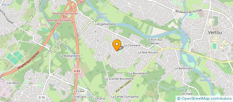 localisation de l'entreprise LA TANIERE  VERTOU