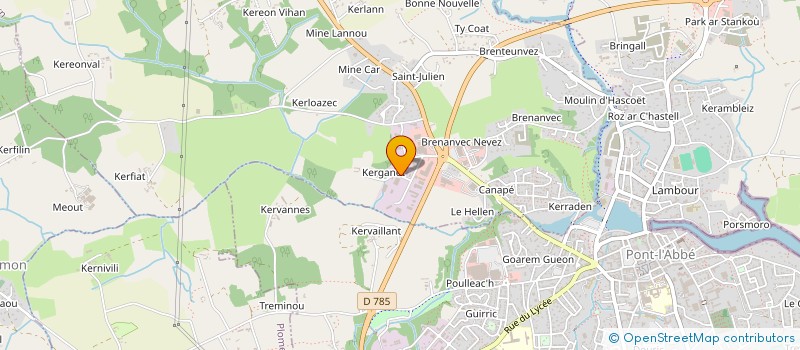 localisation de l'entreprise LA TANIERE à PONT-L'ABBE