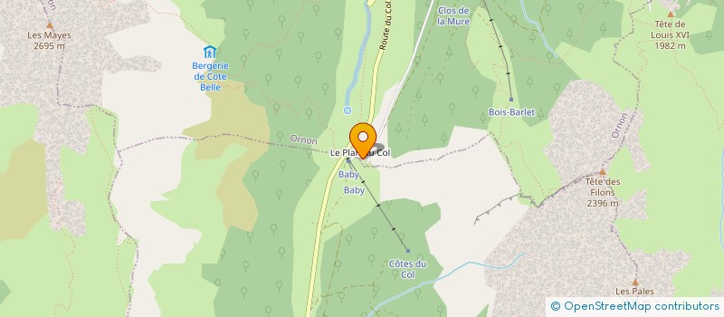 localisation de l'entreprise LA TANIERE DE L'OURS SARL  ORNON