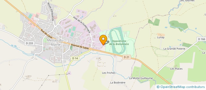 localisation de l'entreprise LA TANNERIE  MESLAY-DU-MAINE