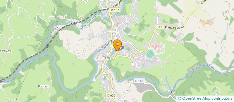 localisation de l'entreprise LA TANNERIE UZERCHOISE  UZERCHE