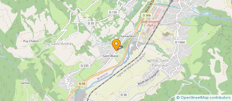 localisation de l'entreprise LA TANTINA à BRIANCON