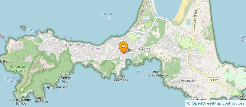 localisation de l'entreprise LA TAPIA à HYERES