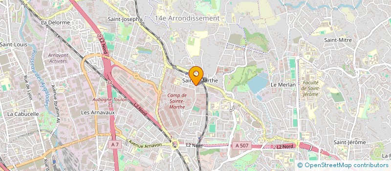 localisation de l'entreprise LA TARASQUE à MARSEILLE