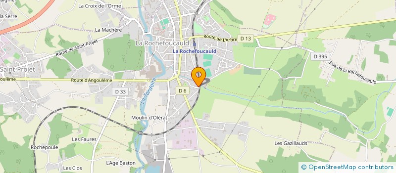 localisation de l'entreprise LA TARDOIRE  LA ROCHEFOUCAULD-EN-ANGOUMOIS