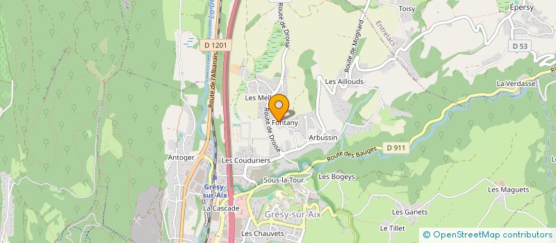 localisation de l'entreprise LA TARENCIENNE  GRESY-SUR-AIX