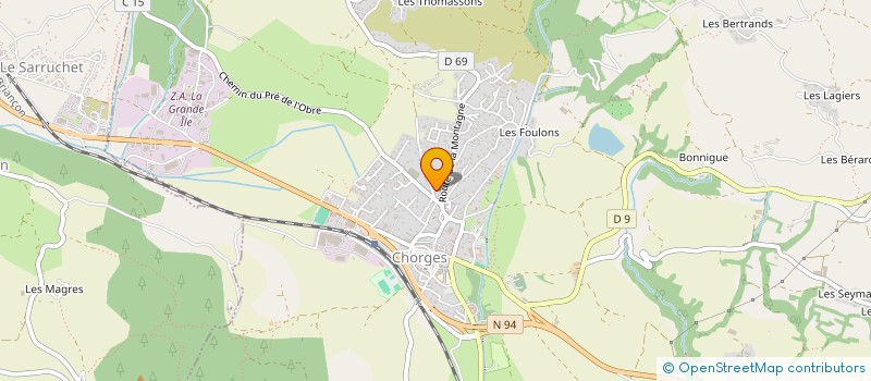 localisation de l'entreprise LA TARENTELLA à CHORGES