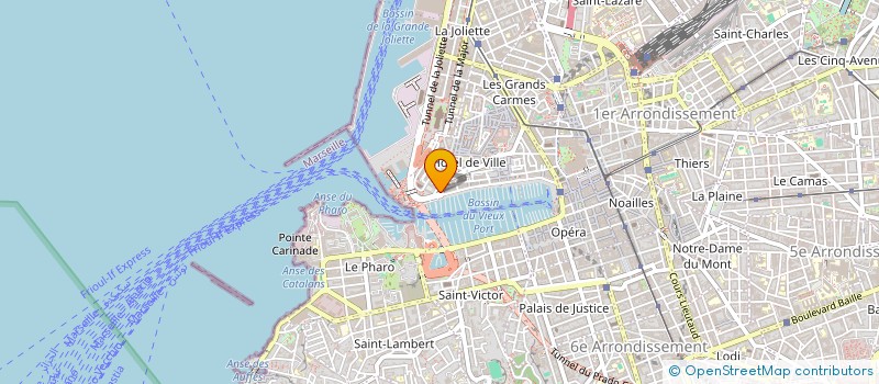 localisation de l'entreprise LA TARRASSE DU QUAI à MARSEILLE