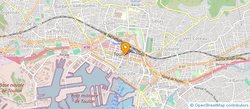 localisation de l'entreprise LA TARTAGINE  TOULON