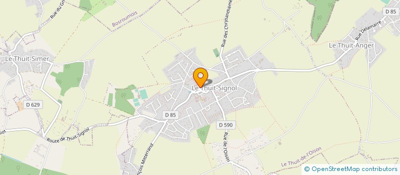 localisation de l'entreprise LA TARTE NORMANDE  LE THUIT DE L'OISON