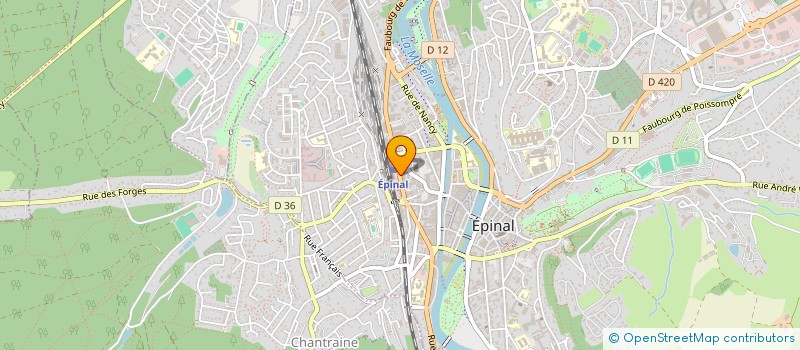 localisation de l'entreprise LA TARTERIE RESTAURANT à EPINAL