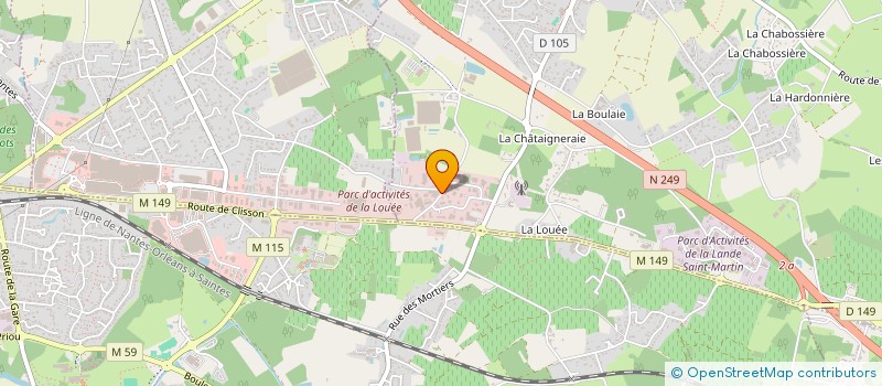 localisation de l'entreprise LA TARTINE DE THOUARE à HAUTE-GOULAINE