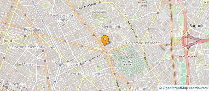 localisation de l'entreprise LA TARTISANE  PARIS