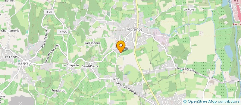 localisation de l'entreprise LA TAUPINIERE  MORANCE