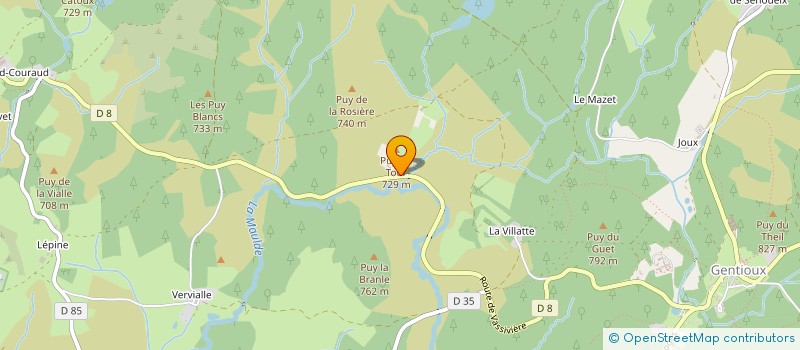 localisation de l'entreprise LA TAUVERA  GENTIOUX-PIGEROLLES