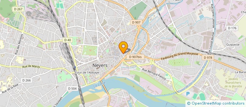 localisation de l'entreprise LA TAVERN'  NEVERS