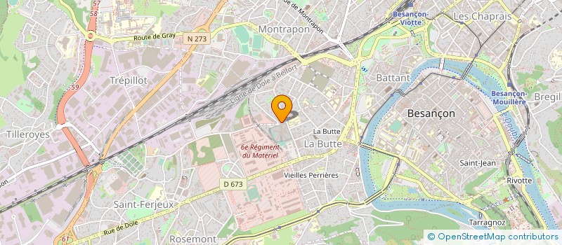 localisation de l'entreprise LA TAVERNE à BESANCON
