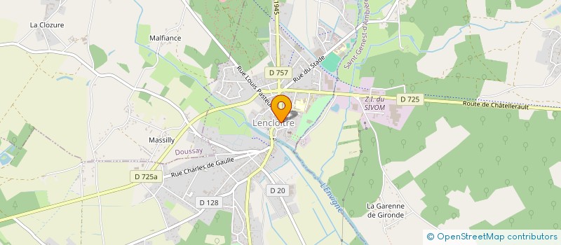 localisation de l'entreprise LA TAVERNE à LENCLOITRE