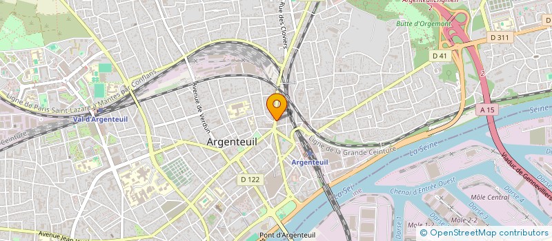 localisation de l'entreprise LA TAVERNE  ARGENTEUIL