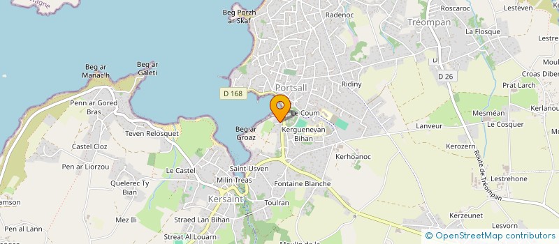 localisation de l'entreprise LA TAVERNE  PLOUDALMEZEAU