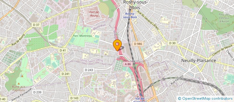 localisation de l'entreprise LA TAVERNE à MONTREUIL