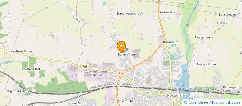 localisation de l'entreprise LA TAVERNE  ROSPORDEN