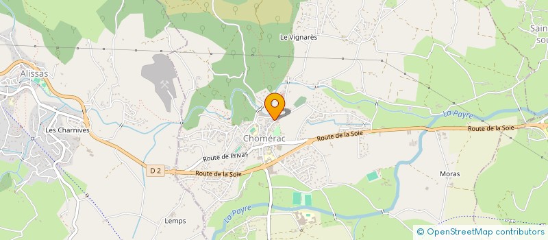 localisation de l'entreprise LA TAVERNE  CHOMERAC