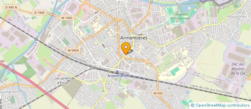 localisation de l'entreprise LA TAVERNE ARMENTIEROISE  ARMENTIERES