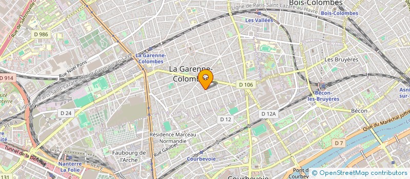 localisation de l'entreprise LA TAVERNE BERBERE à LA GARENNE-COLOMBES