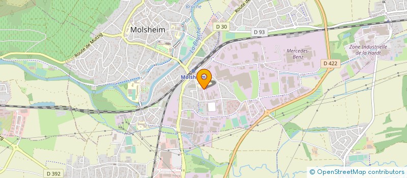 localisation de l'entreprise LA TAVERNE D'IDAVOLL  MOLSHEIM