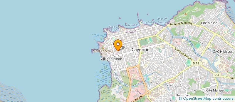 localisation de l'entreprise LA TAVERNE DE CAYENNE  CAYENNE