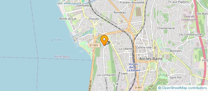 localisation de l'entreprise LA TAVERNE DE CHAMOUNY  TRESSERVE