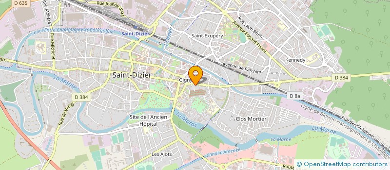 localisation de l'entreprise LA TAVERNE DE GIGNY à SAINT-DIZIER