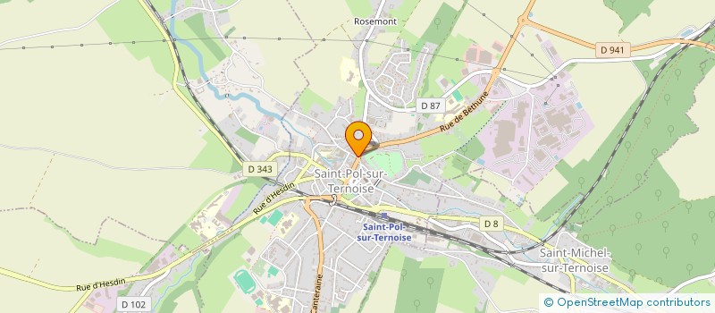 localisation de l'entreprise LA TAVERNE DE L'ARTOIS  SAINT-POL-SUR-TERNOISE