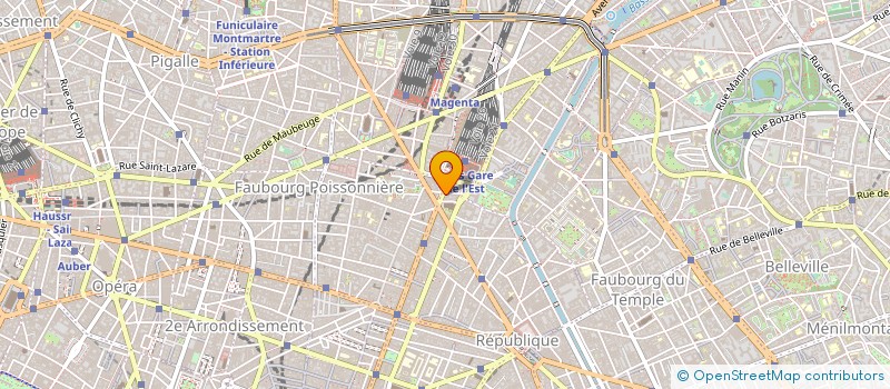 localisation de l'entreprise LA TAVERNE DE L EST  PARIS