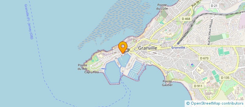 localisation de l'entreprise LA TAVERNE DE LA MER  GRANVILLE