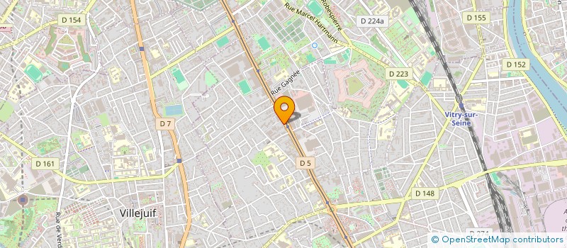 localisation de l'entreprise LA TAVERNE DES 4 AMIS  VITRY-SUR-SEINE