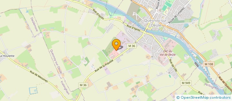 localisation de l'entreprise LA TAVERNE DES CAFES à QUESNOY-SUR-DEULE