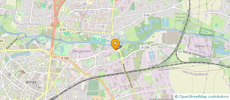 localisation de l'entreprise LA TAVERNE DES GAULOIS  SAINT-LAURENT-BLANGY