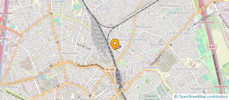 localisation de l'entreprise LA TAVERNE DES NAINS à TOULOUSE