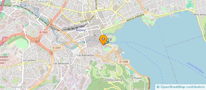 localisation de l'entreprise LA TAVERNE DU BUCHERON à ANNECY