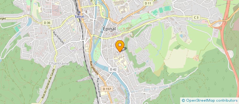 localisation de l'entreprise LA TAVERNE DU CHAT NOIR  EPINAL