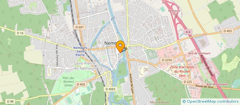 localisation de l'entreprise LA TAVERNE DU CHATEAU  NEMOURS