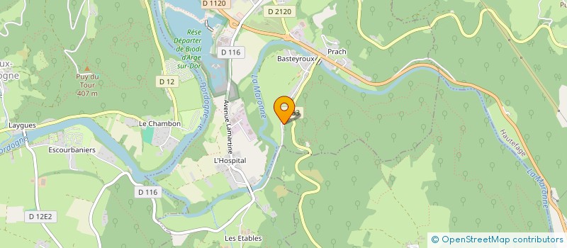 localisation de l'entreprise LA TAVERNE DU GABARIER SAS  ARGENTAT-SUR-DORDOGNE