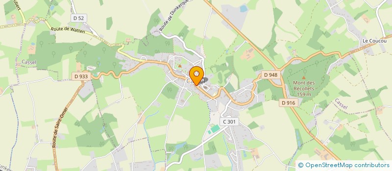 localisation de l'entreprise LA TAVERNE FLAMANDE à CASSEL