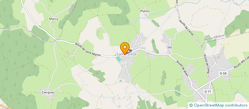 localisation de l'entreprise LA TAVERNE FOREZIENNE  SAINT-SIXTE