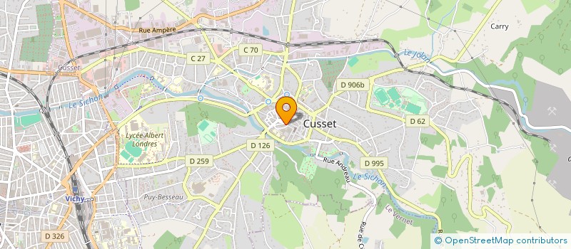 localisation de l'entreprise LA TAVERNE LOUIS XI à CUSSET